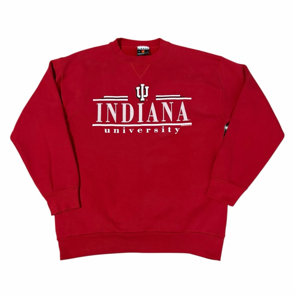 VTG Indiana University IU Fleece Sweatshirt Adult XL College Hoosiers 90s